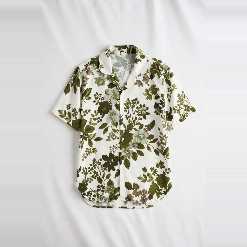 Cotton Poplin Floral Camp Blouse 2