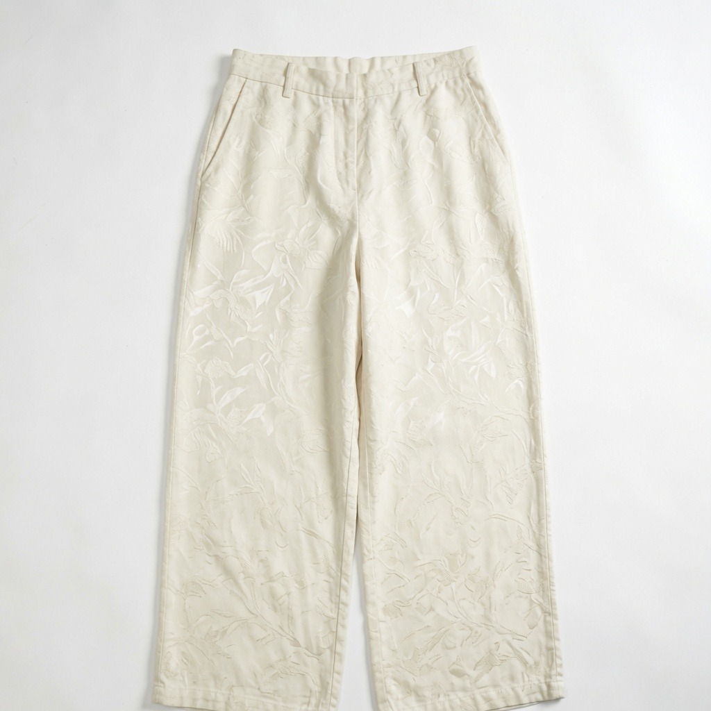 Flax Rayon Wide Leg Trouser 3