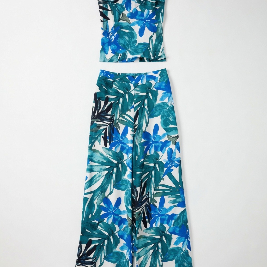 Poly Print Camisole & Wide Leg Set 2